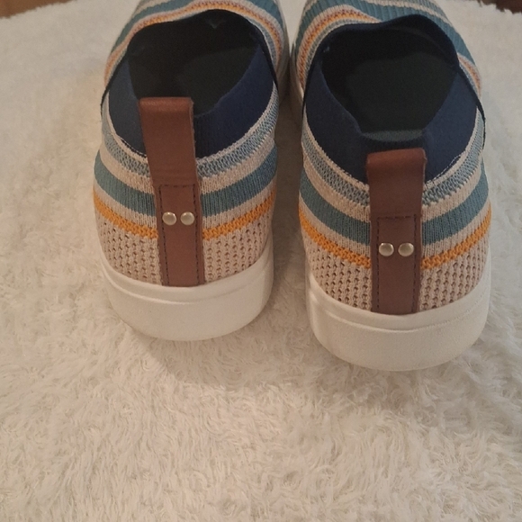 Ryka Blue and Yellow Sneakers Comfortable Slip-On Design - Picture 6 of 6